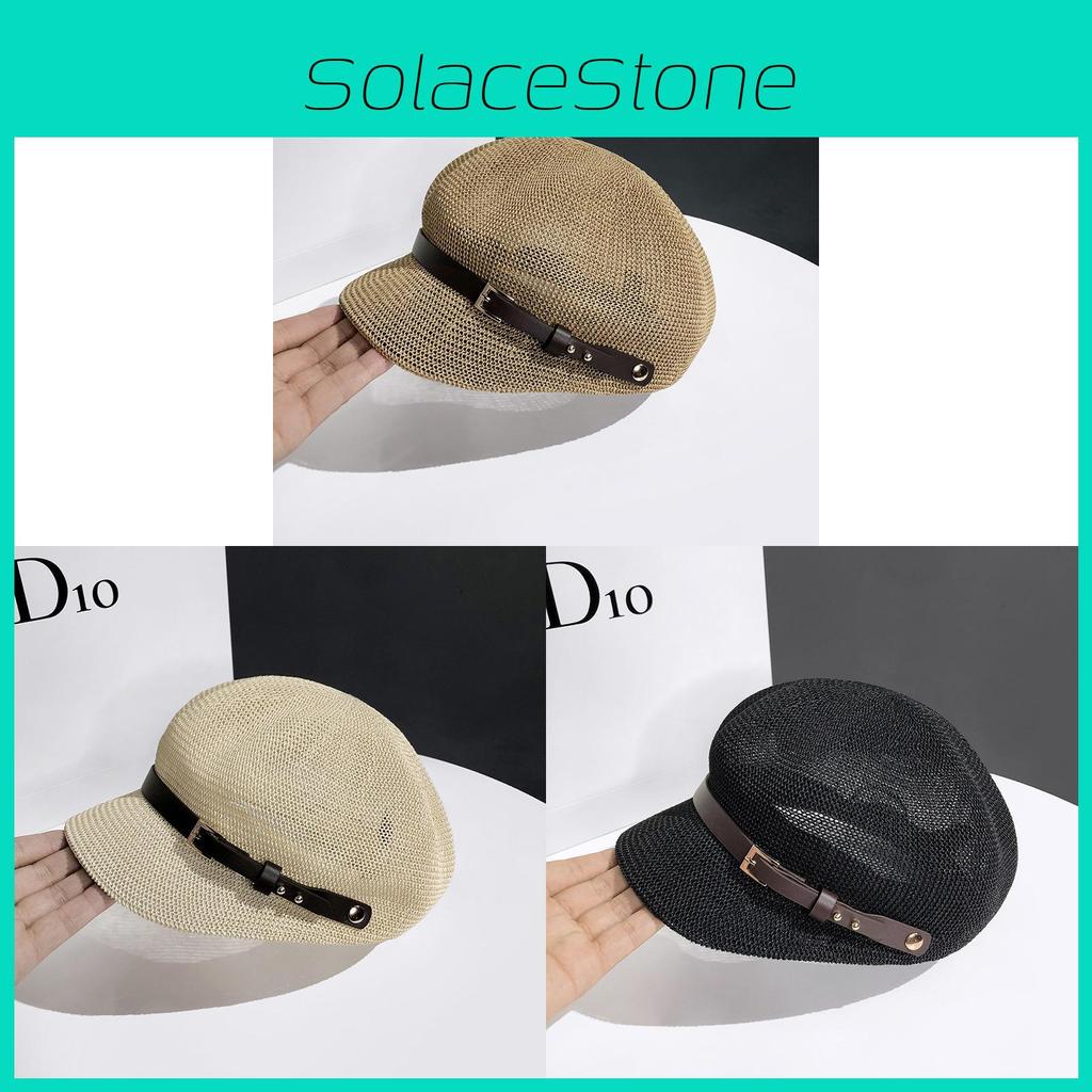 Minimalist Sun Protection Bucket Hat Made Of Paper Grass For Vacation And Travel