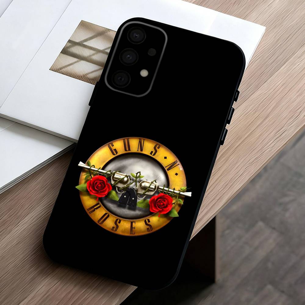 Band G-Guns-S N R-Roses  phone Case For Samsung Galaxy A73,A72,A71,A70,A53,A52,A51,Others Soft Black Shell