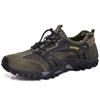 2024 Breathable Waterproof Hiking Shoe Men Suede Mesh Outdoor Sneakers Rock Climbing Shoes Man Sport Quick-dry Shoes