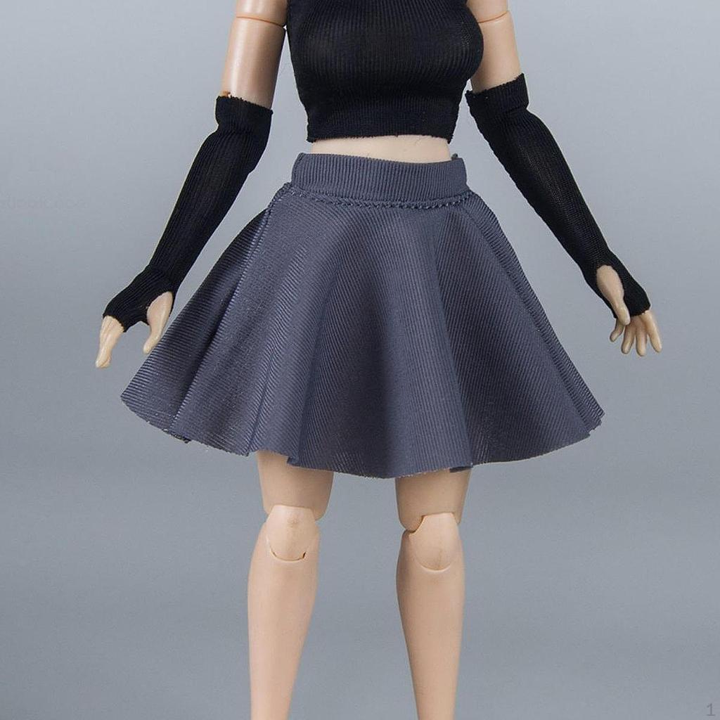 1/12 Action Figure Clothes Doll Short Skirt Fits 6 inch Female Figures Body Miniature