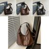 Fashionable Minimalist Shoulder Tote Bag Stylish Large Capacity Handbag In Black Brown And Coffee For Everyday Use