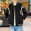 Men's American Vintage Patchwork Bomber Jacket - Trendy High Street Loose Casual Baseball Style