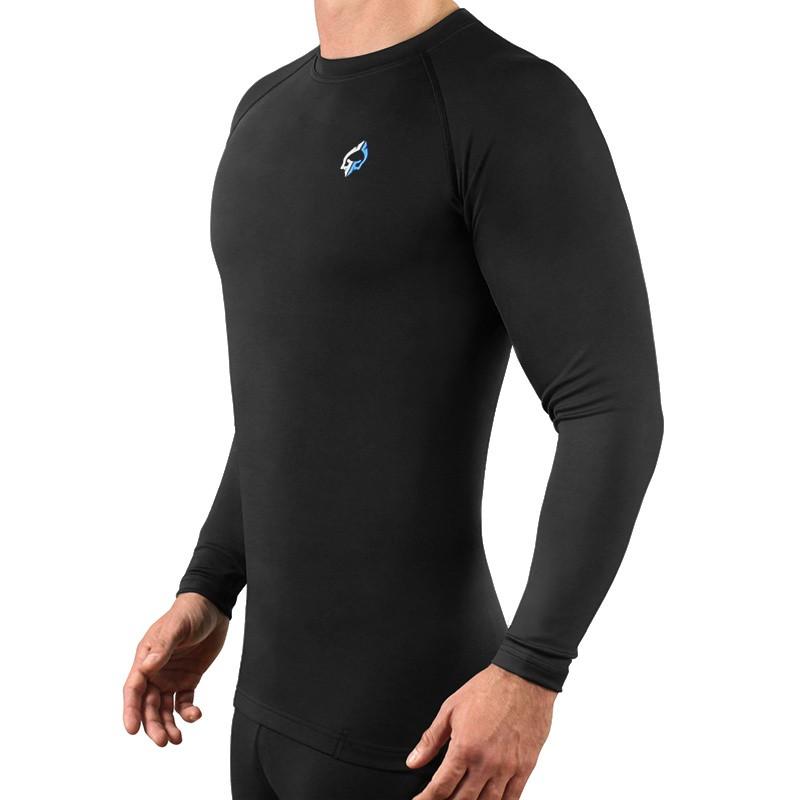 Ground Game Men's Essential Long Sleeve Rashguard Black M