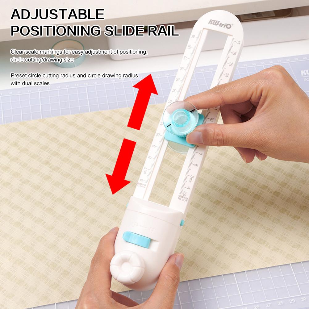 Paper Circle Cutter,Adjustable Circle Paper Cutter Tool,Easy Precise Circular Cut Diy Craft Cutting Tool For Circular Paper Cuts