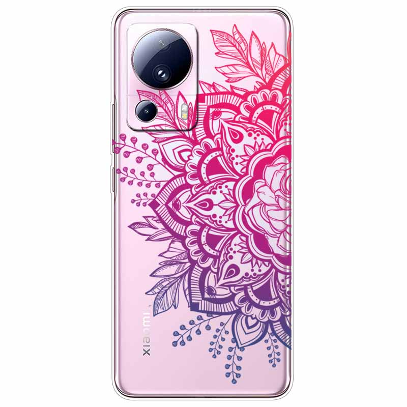 For Xiaomi 13 Lite 5G Case 13Lite Clear TPU Soft Lovely Cats Silicone Print Cover for Xiaomi Mi 13 Lite Transparent Xiaomi13Lite