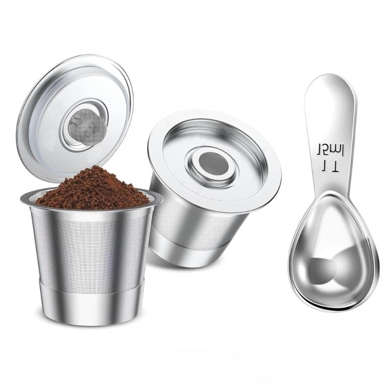 Stainless Steel Coffee Capsuled Cup Reusable Cup Pods Coffee Filters Refillable Coffee Pods Capsuled Hardware Cup