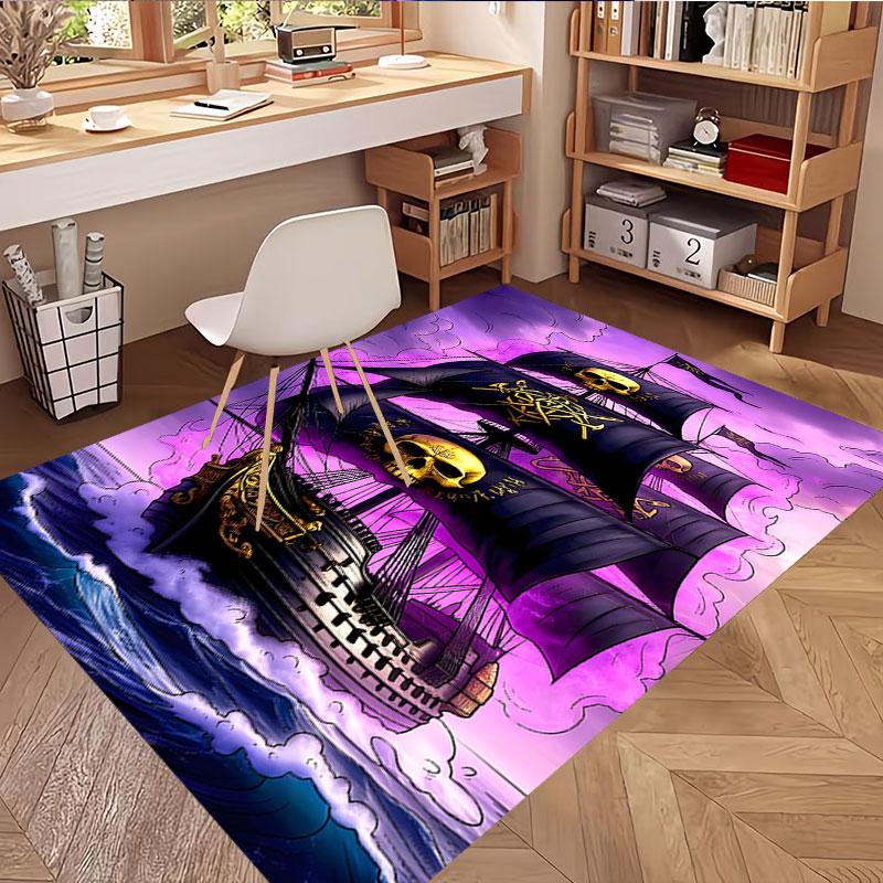 RMS Titanic Print Rug, Washable Floor Carpet, For Entryway Dorm Laundry Room Office Study, Home Decor Birthday Christmas Gift