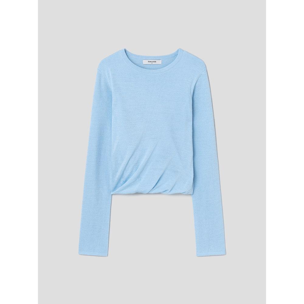 8SECONDS Twisted Knit Pullover Sky Blue