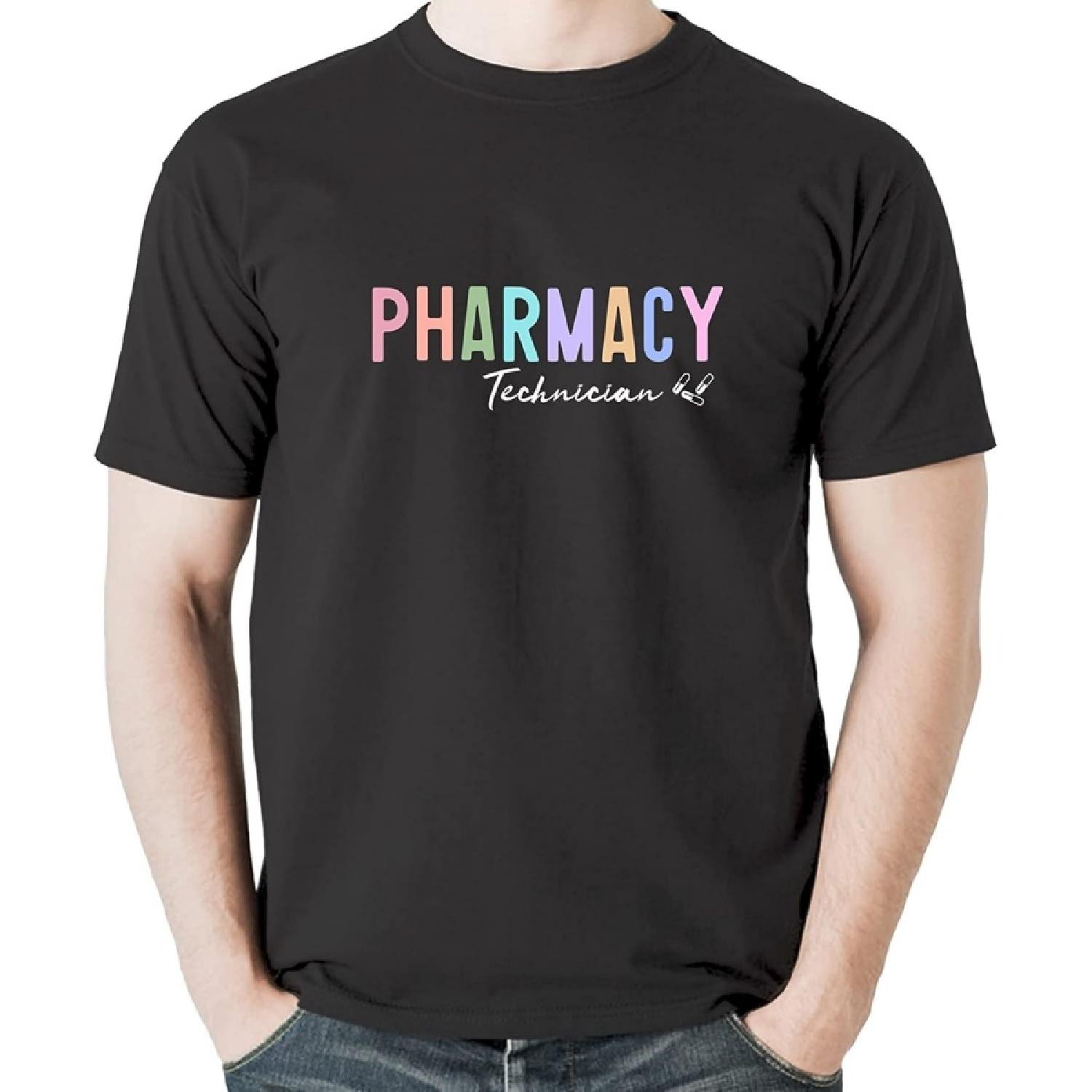 Pharmacy Technician Certified Pharm Tech Sweatshirt Sweatshirt Hoodie Tanktop for Men Women Kids Black XXXXXL разноцветный