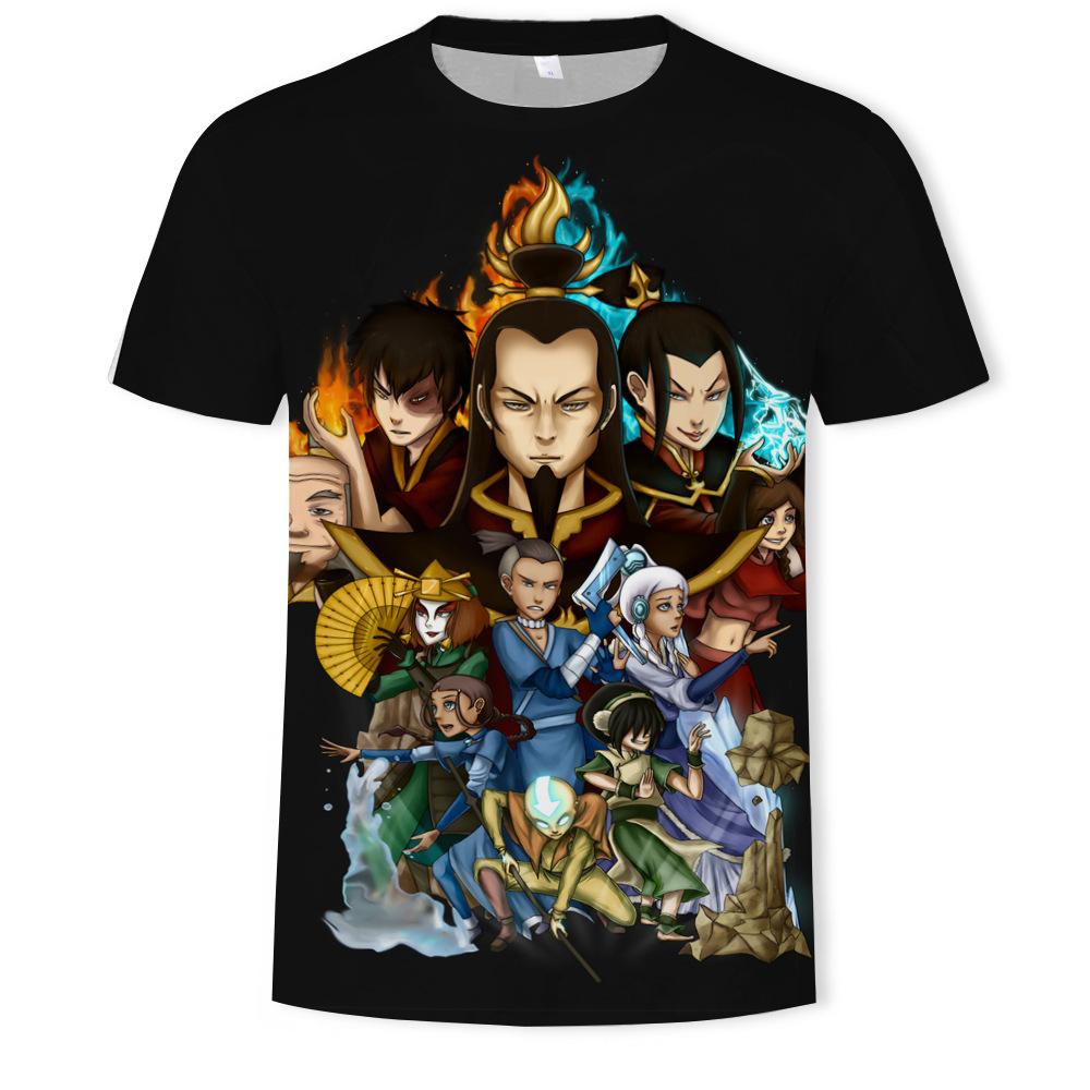 Summer Round Neck T-shirt Men's Game IP Short Sleeve Women Teenager Clothes Quick-drying Top