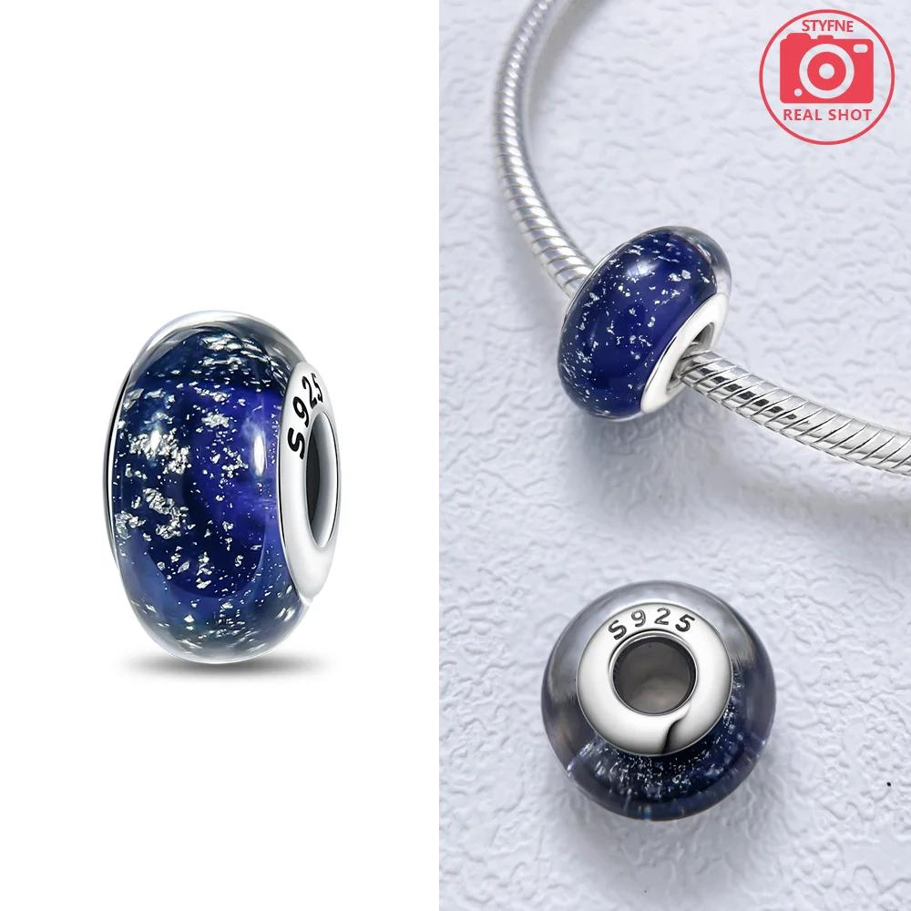 Authentic copper Bracelets Women Diy Gift Murano Jewellery Accessories Charm Bead Charms Bead Charms Flower Blue Star Shape Green Turtle Glass Bead Ch
