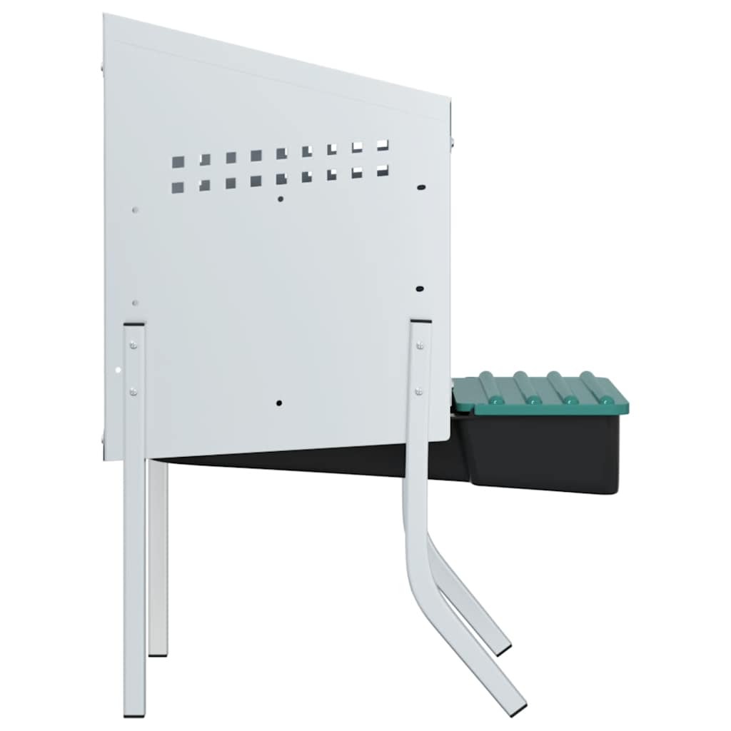 Chicken Nest Box 1 Compartment with Legs Galvanized Steel