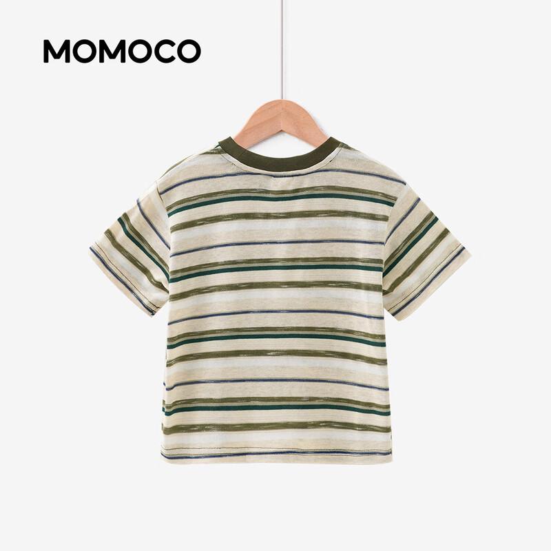 MOMOCO Boys' Striped Short Sleeve T-Shirt