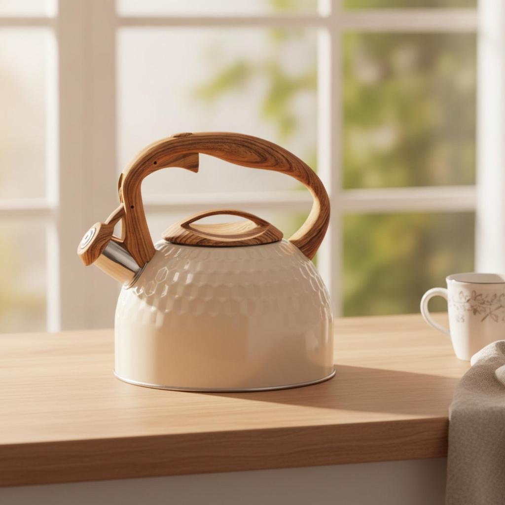 Whistling Tea Kettle Ergonomic Food Safe for Coffee Drinkers