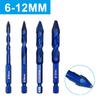 1pc 6-12mm  Drill Bits Carbide Drilling for Wall Glass Wood Metal Tiles