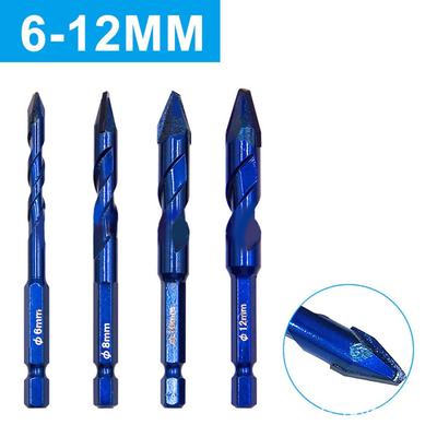 1 vnt. 6-12 mm grąžtai karbidiniai gręžimui į sieną, stiklą, medį, metalą, plyteles