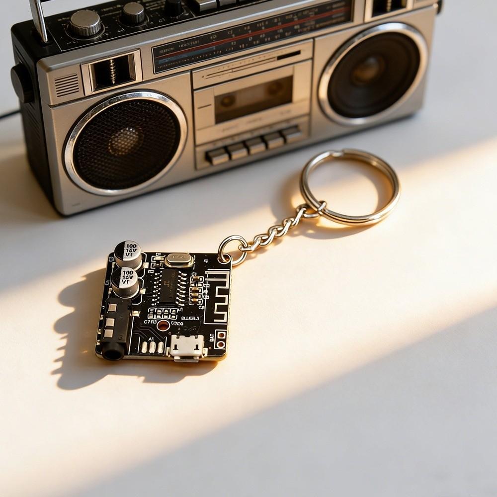 Personalized Electronic Component Key Fob Real PCB Tech Key Holder Crossbody Bags