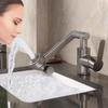 Dual Mode Universal Rotating Faucet Robotic Arm Wash Basin Kitchen Bathroom Hot and Cold Household Basin Wash Basin Sink
