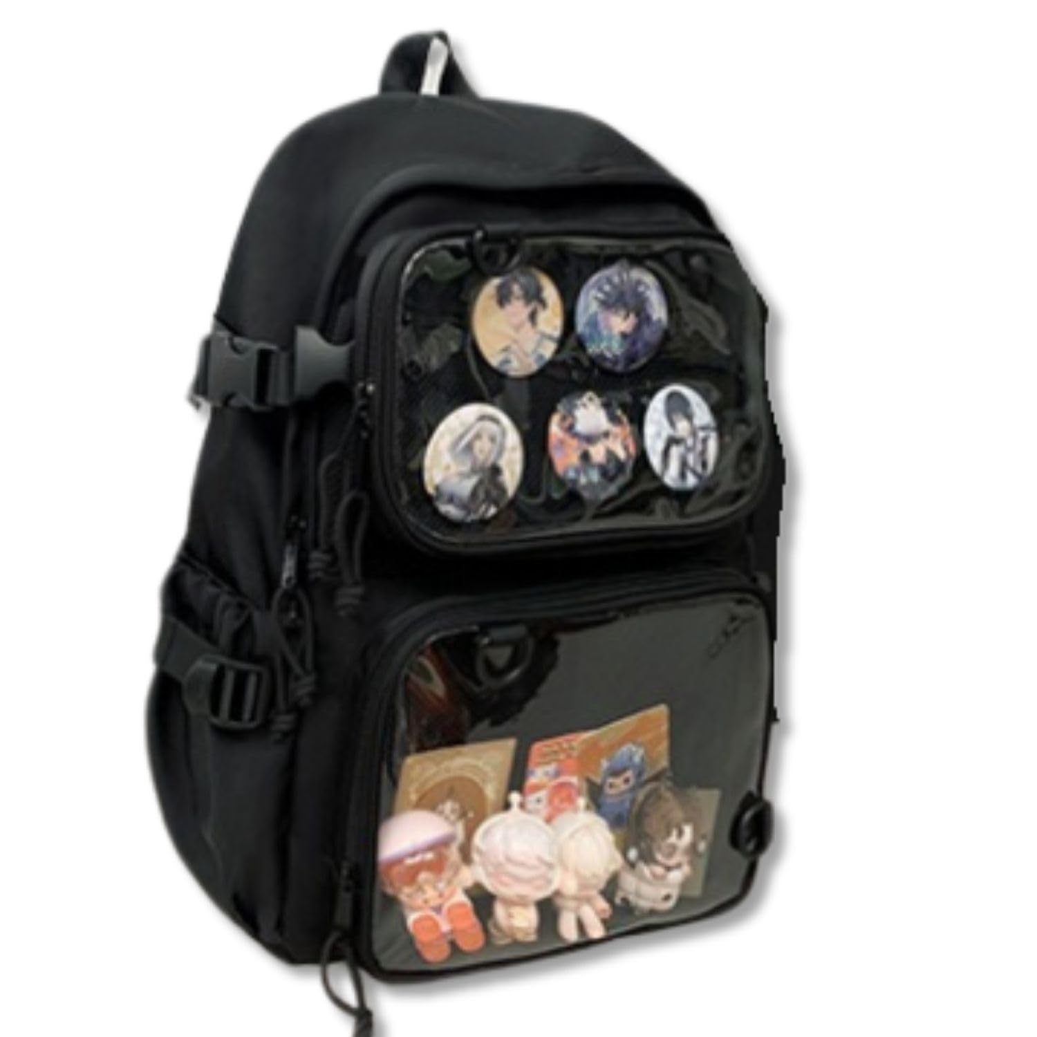 

Ита ита разделяется на идеально для демонстрации и большой для вашего любимого для мужчин и плечевая прозрачная карманная сумка, рюкзак, сумка, два, хранение, вместимость, чёрный