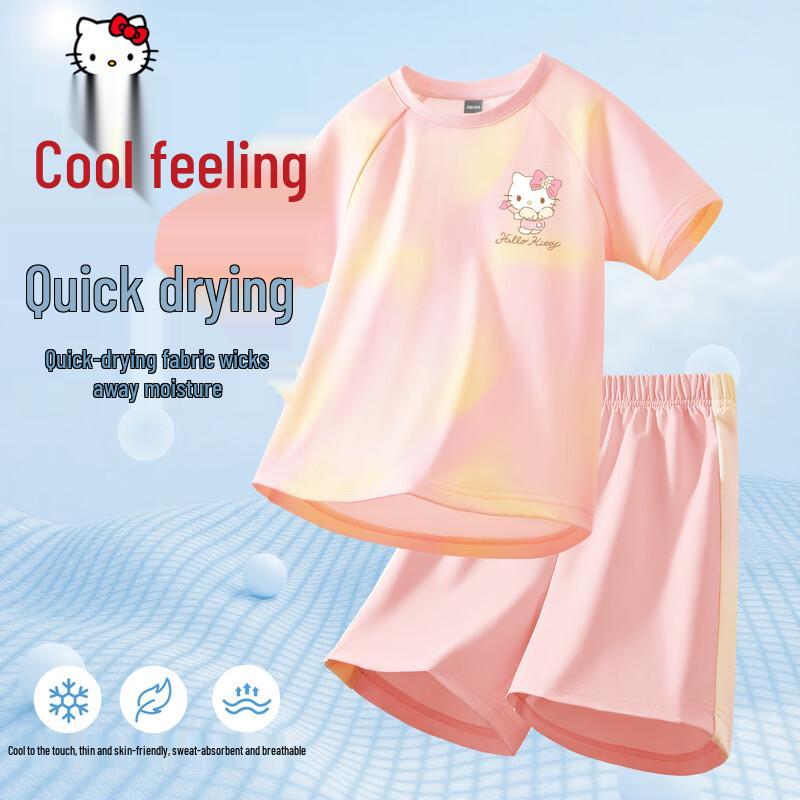 Hello Kitty Girls Summer Quick-Dry Sportswear Set 150