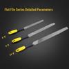 High Hardness Flat File Set: Woodworking, Metal, Jewelry Polishing & Trimming Tool