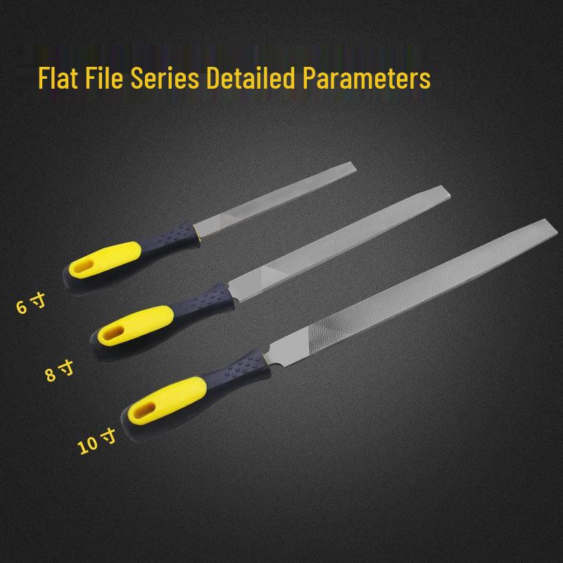 High Hardness Flat File Set: Woodworking, Metal, Jewelry Polishing & Trimming Tool