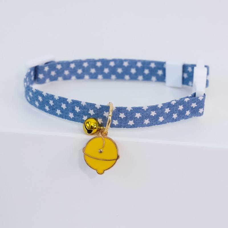 Ins fresh style Cat Collar Safety Breakaway Small Dog Tie Adjustable Necklace Strap for Puppy Kittens pet cats neck with bell
