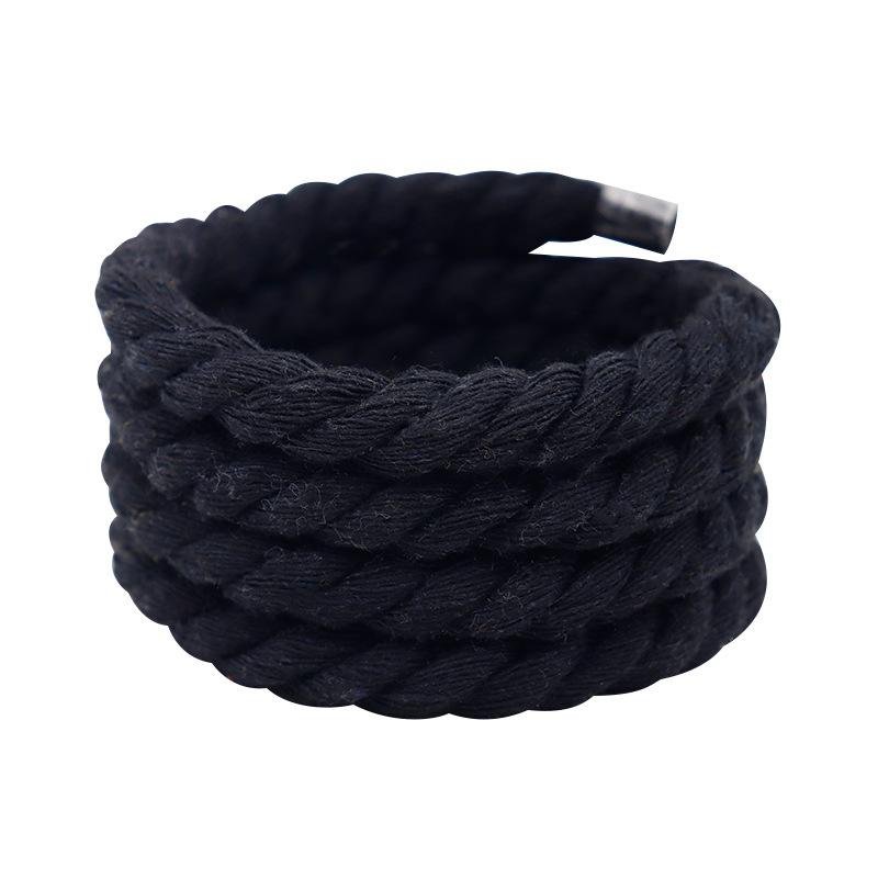 1Pair Round Shoelaces Colorful 1CM Thicker Cotton Shoelace Running Sneakers Laces 100/120/140/160CM Boots Shoe laces Shoes