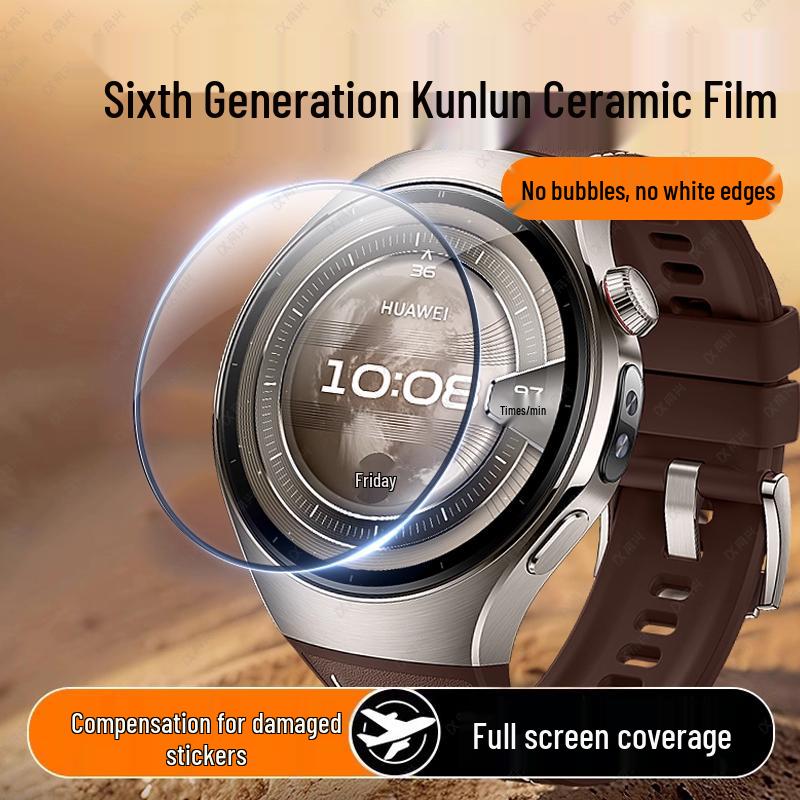 

Huawei Watch 5 Pro Curved Screen Protector - Full Coverage Film Huawei Watch 3-46mm [3 Ultra-clear]