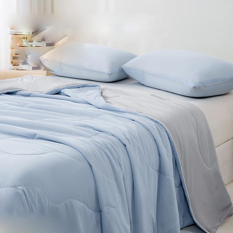 Washed Air Condition Blanket For Bedding Soft Skin-Friendly Silky Quilted Quilt Breathable Summer Cooling Comforter Queen King