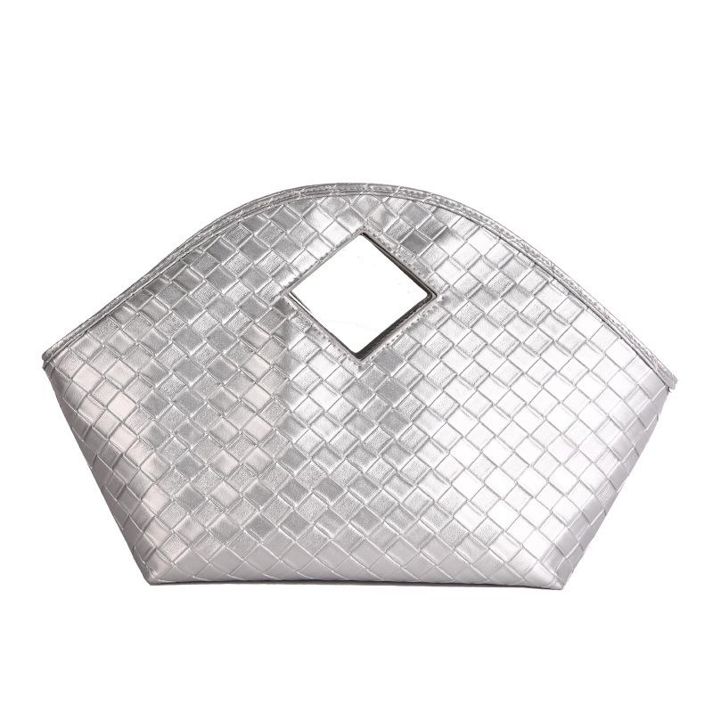 

Autumn Trend Handbag: Spacious, Solid Color, Versatile Women s Bag with Mobile Phone Holder серебряный