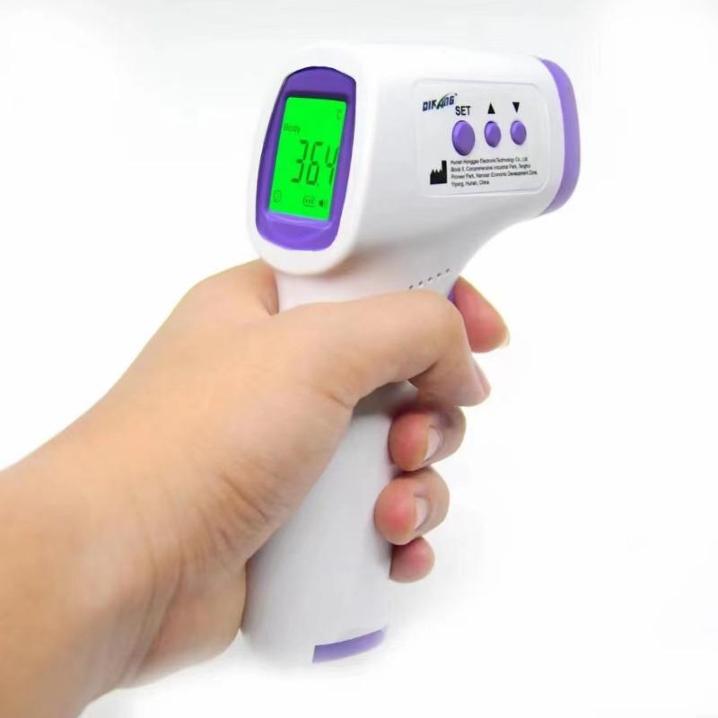 1PC Infrared Handheld Electronic Thermometer Non-contact Body Temperature Gun Three-color Screen Meituan Medical Forehead Temperature Gun
