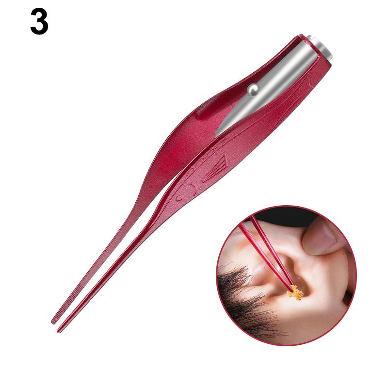 Baby Ohrreiniger Pinzette Weiche Ohrstäbchen LED Taschenlampe Ohrenschmalz Curette Picker Ohrreinigungswerkzeug Ohrenschmalz Ausgraben Entfernen Ohrstöpsel Set