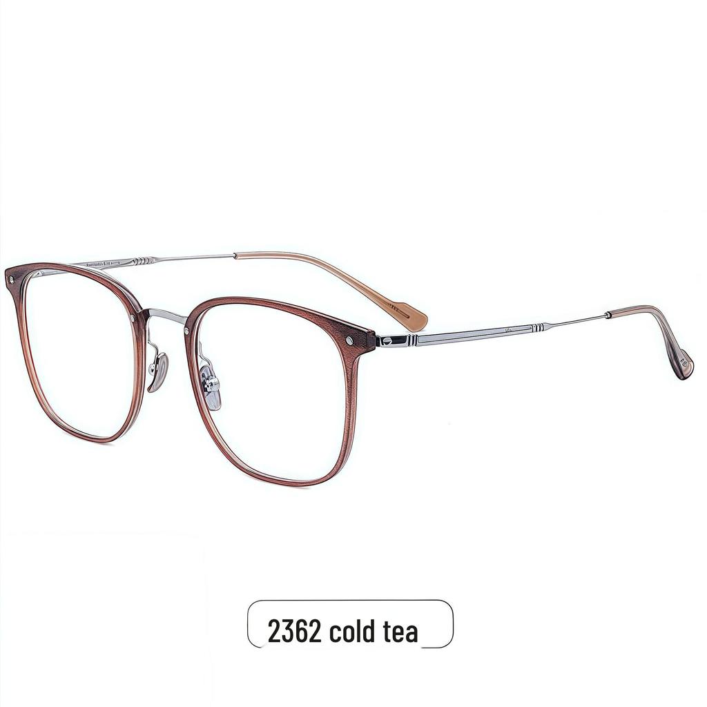 Ultralight Titanium Polygon Eyeglass Frame for Men and Women