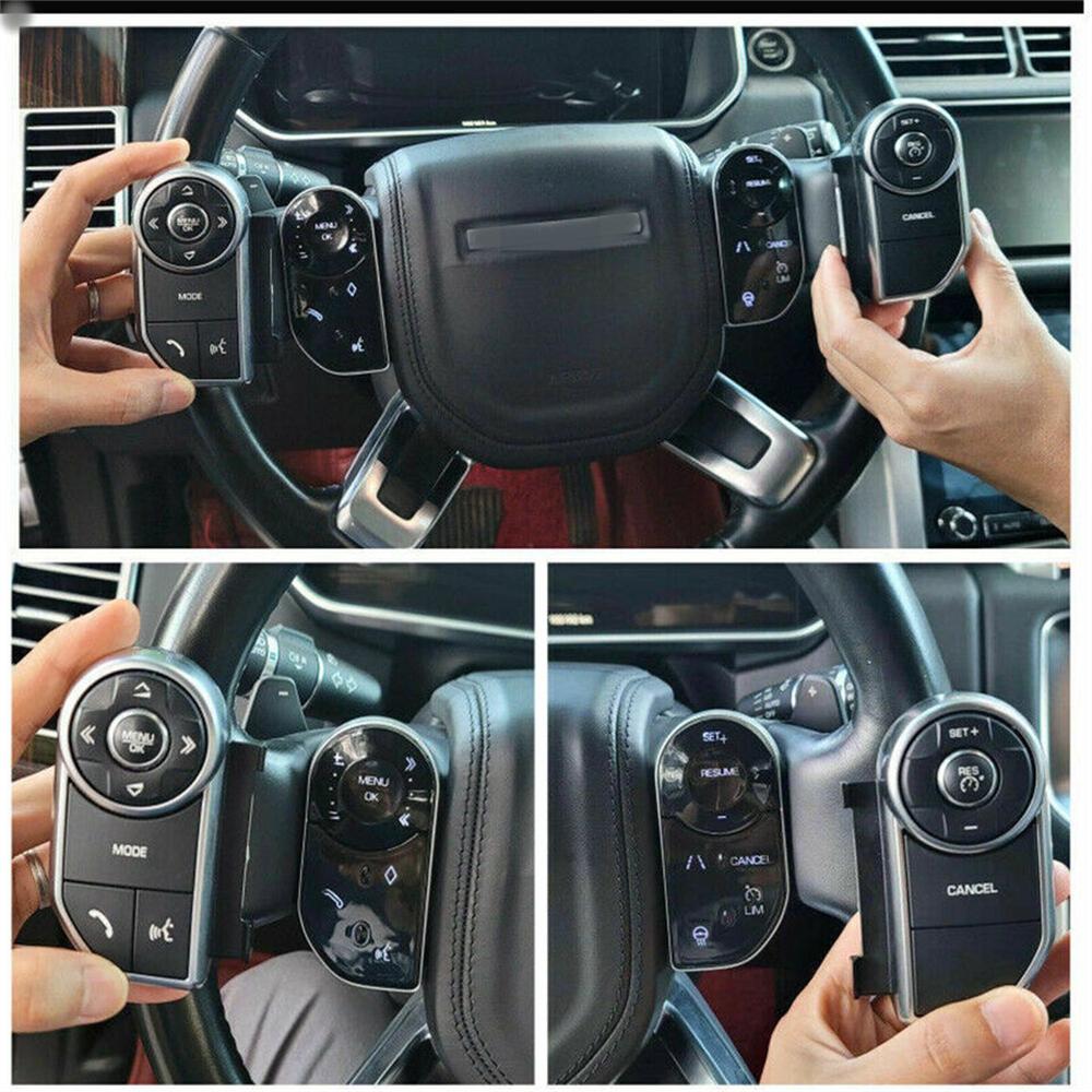 2Pcs Steering Wheel Control Switch Button For 14-17 Range Rover Sport L494 L462