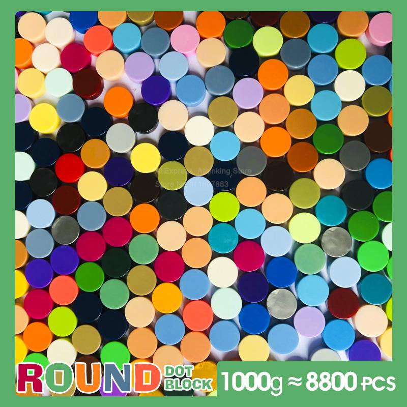 Children's Small Building Blocks 1/4 Circle Tile NEW 1x1 Dot Shaped Bulk Building Block Kids Educational Toy Sets 700-8800PCS