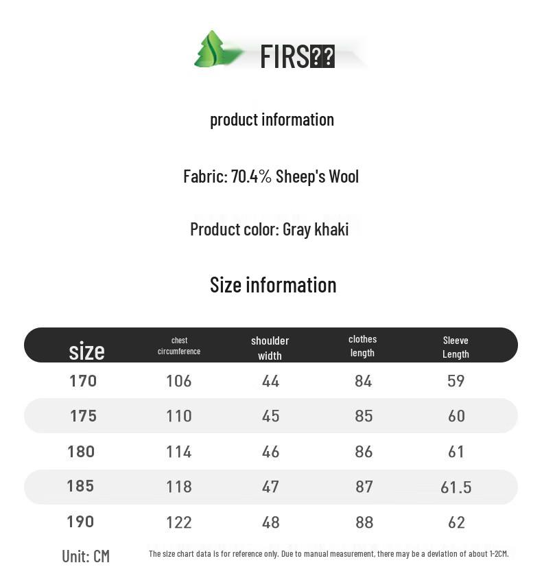 Men's Wool Blend Double-Faced Mid-Length Overcoat