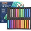 ARTME Pastels Tendres 24pcs, Couleurs Vives Assorties, Idéaux Pour L'art, L'artisanat Et Les Croquis