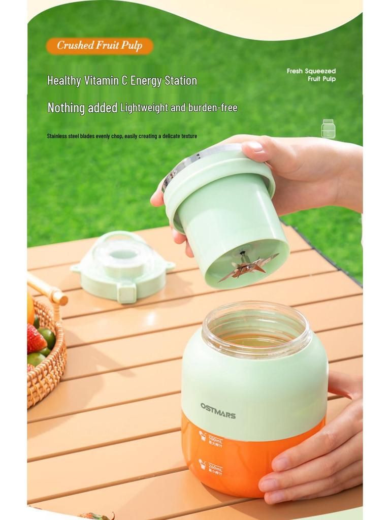 OSTMARS Portable Wireless Multifunctional Juicer with Ice Crusher