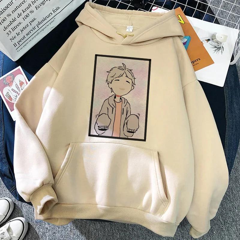 90s Japanese Anime Haikyuu Kangaroo Pocket Hoodies Women Funny Fly High Graphic Streetwear Winter Warm Fashion Aesthetic Clothes