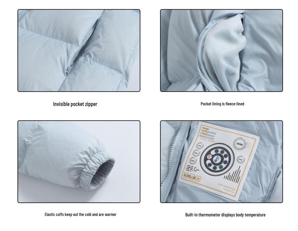 Women’s 2025 Winter Short Down Jacket: Thick, Warm, Hooded Outerwear for Couples