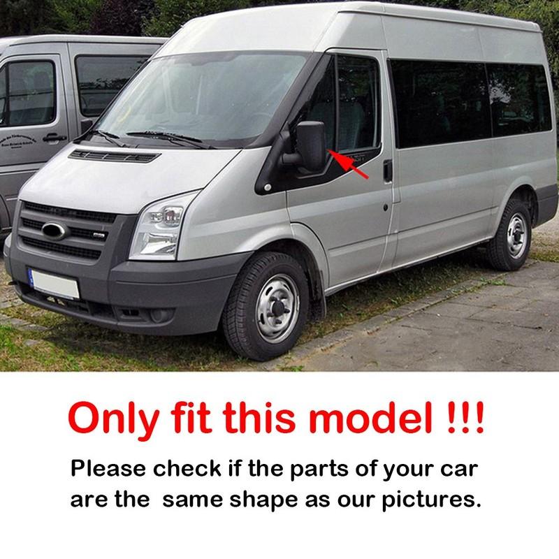 Para Ford Transit MK6 MK7 2000-2013 ABS Capa de Espelho Retrovisor Lateral Traseiro do Carro Capa de Asa Carcaça Externa da Porta Acabamento de Substituição