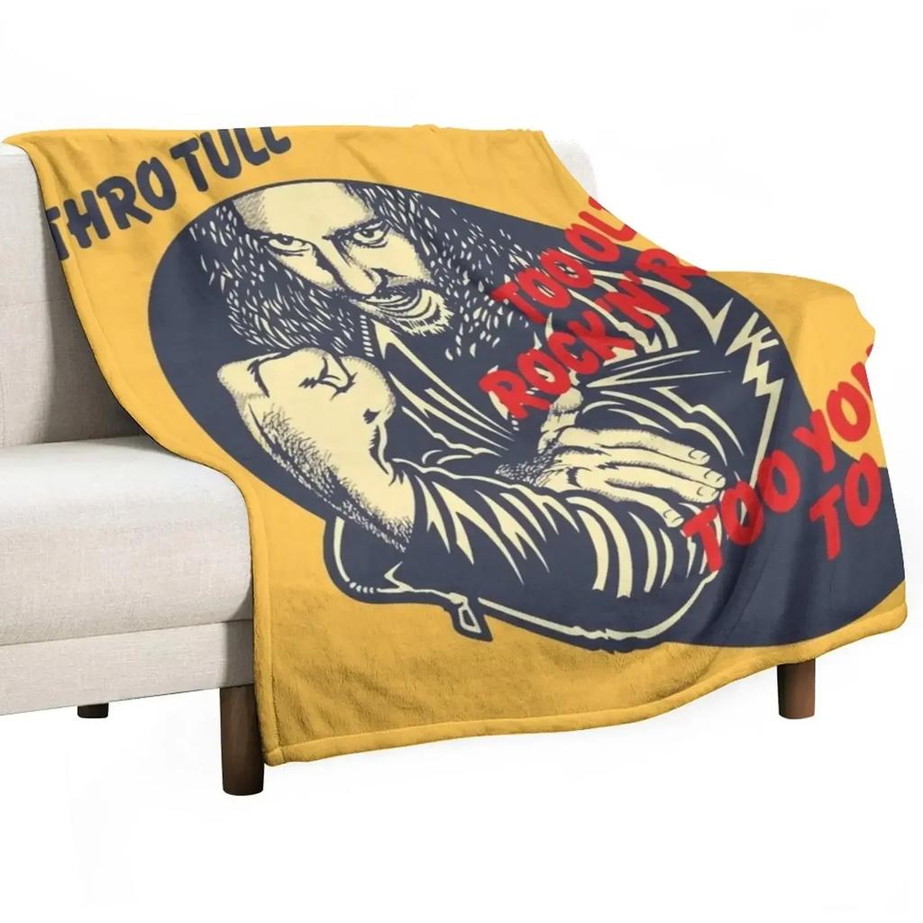 Zu alt zum Rocken (Hauptquartier) Kuscheldecke Decke warm für Winter Picknick Schöne Karos auf dem Sofa Weichste Decken