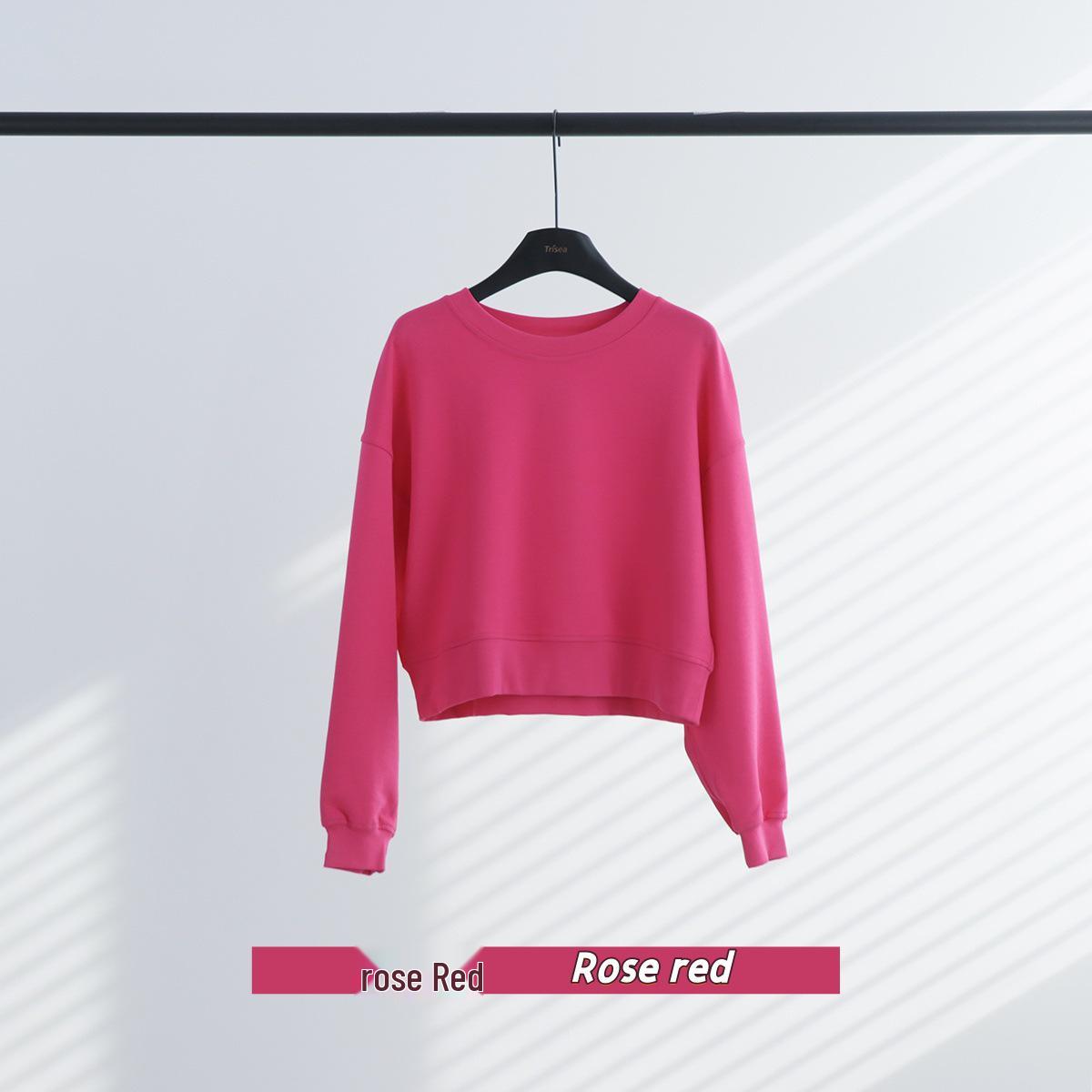 LuluOVZ Women s Long Sleeve Yoga Sweatshirt - High Stretch, Loose Fit, Round Neck Fitness Top XXL