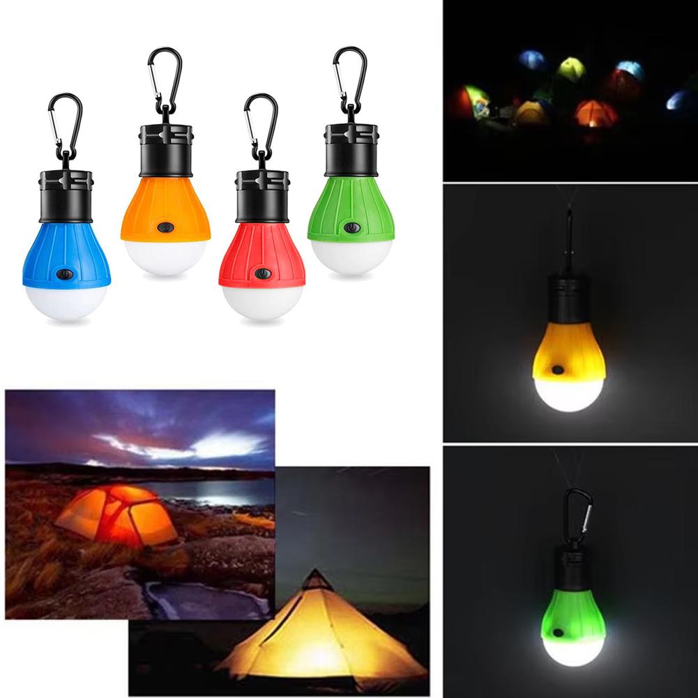 4pcs LED Camping Lantern Portable Hand-held Emergency Light Rechargeable Outdoor Tent Light Multihook For Hiking Survival Gear