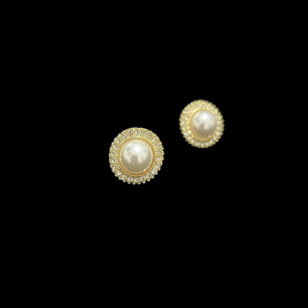 Vintage Artificial Pearl Necklace Set With Earrings And Gemstone Embellishments For Bridal And Formal Wear