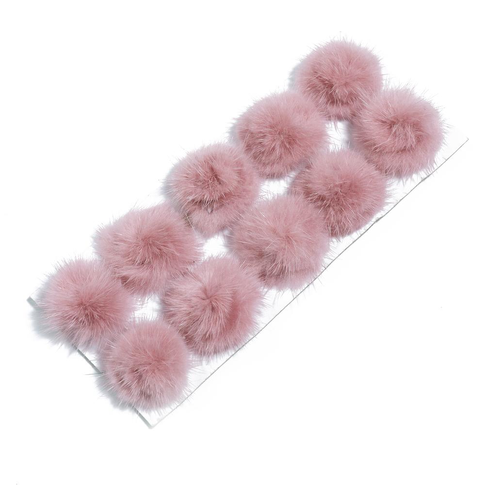 10pcs 3cm Faux Mink Fur Pompom Colorful Fur Pom Poms Balls For DIY Handmade Clothing Sewing Headwear Earrings Decor Accessories