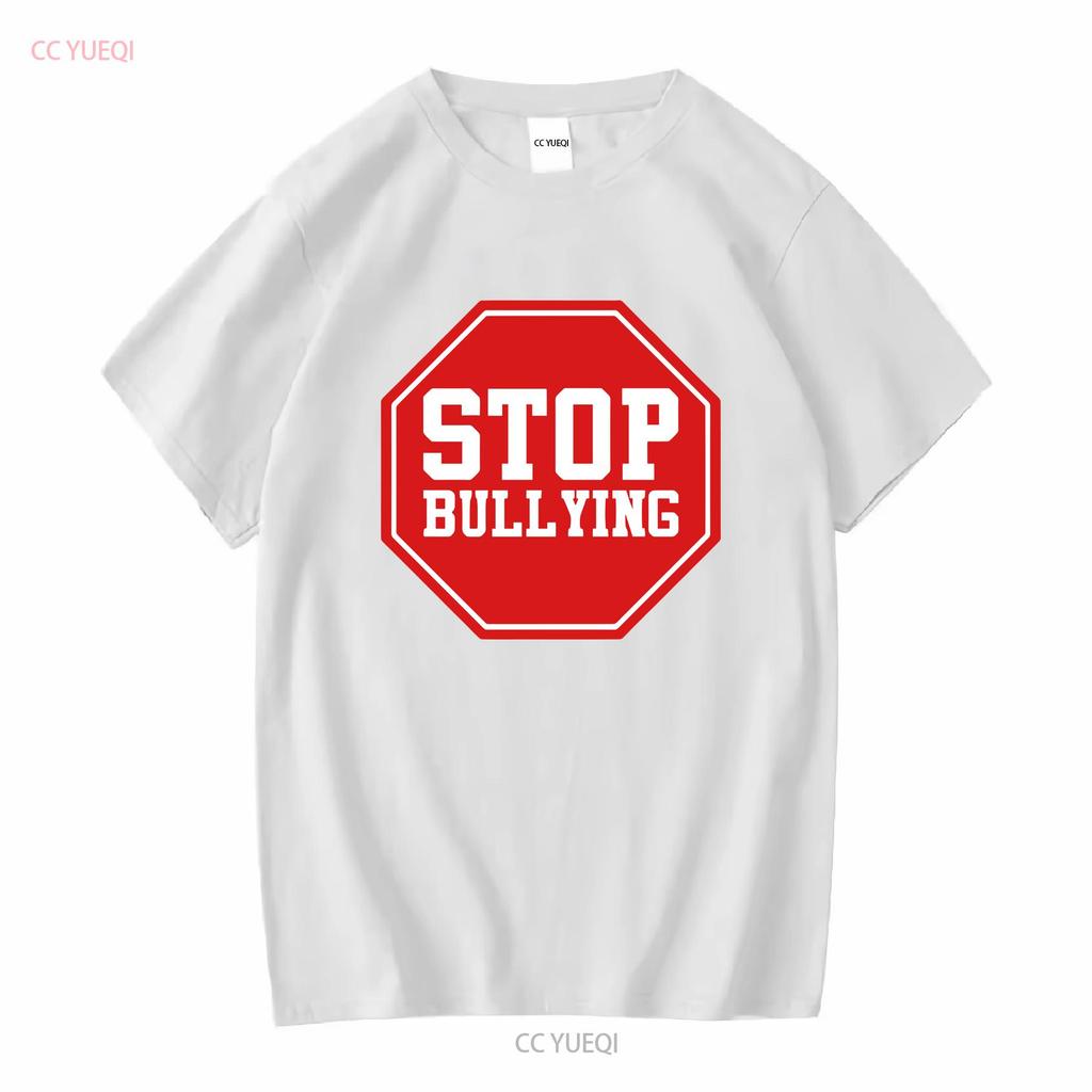 Stop Bullying Softstyle T Shirt vintage Washed designer clothes fashion homme Comfortable Slightly streetwear