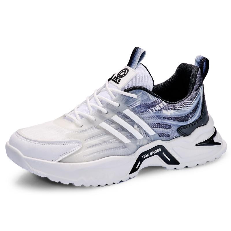 

Мужская обувь из кокосового волокна, летняя дышащая трендовая сетчатая спортивная обувь для бега и повседневной носки, кроссовки для папы, персонализированная универсальная трендовая обувь с летящим тканым верхом 44