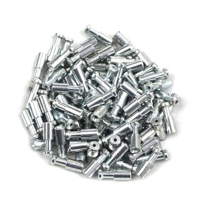 BCR007 100 piezas de reparación de elevalunas de coche, cable de acero, pasador de ajuste de extremo de cuerda, manguito de tope, remache de crimpado de 5,5 x 16/1,7 mm